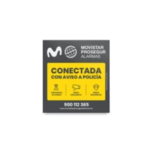 cartel de alarma de Movistar Prosegur